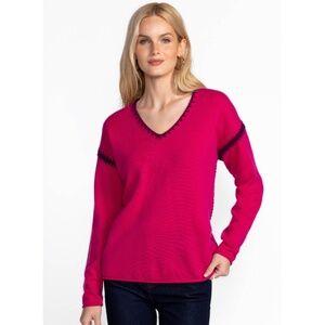 JOHNNY WAS THE WHIPSTITCH V‑NECK PULLOVER